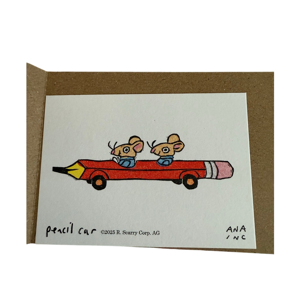 Inciardi Mini Print x Richard Scarry Pencil Car